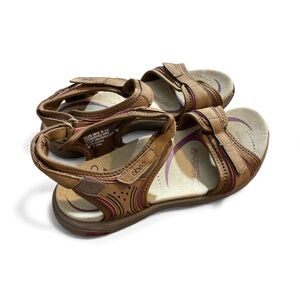 G9- Obeo Goleta size 7 leather upper Women's Brown Sandals
